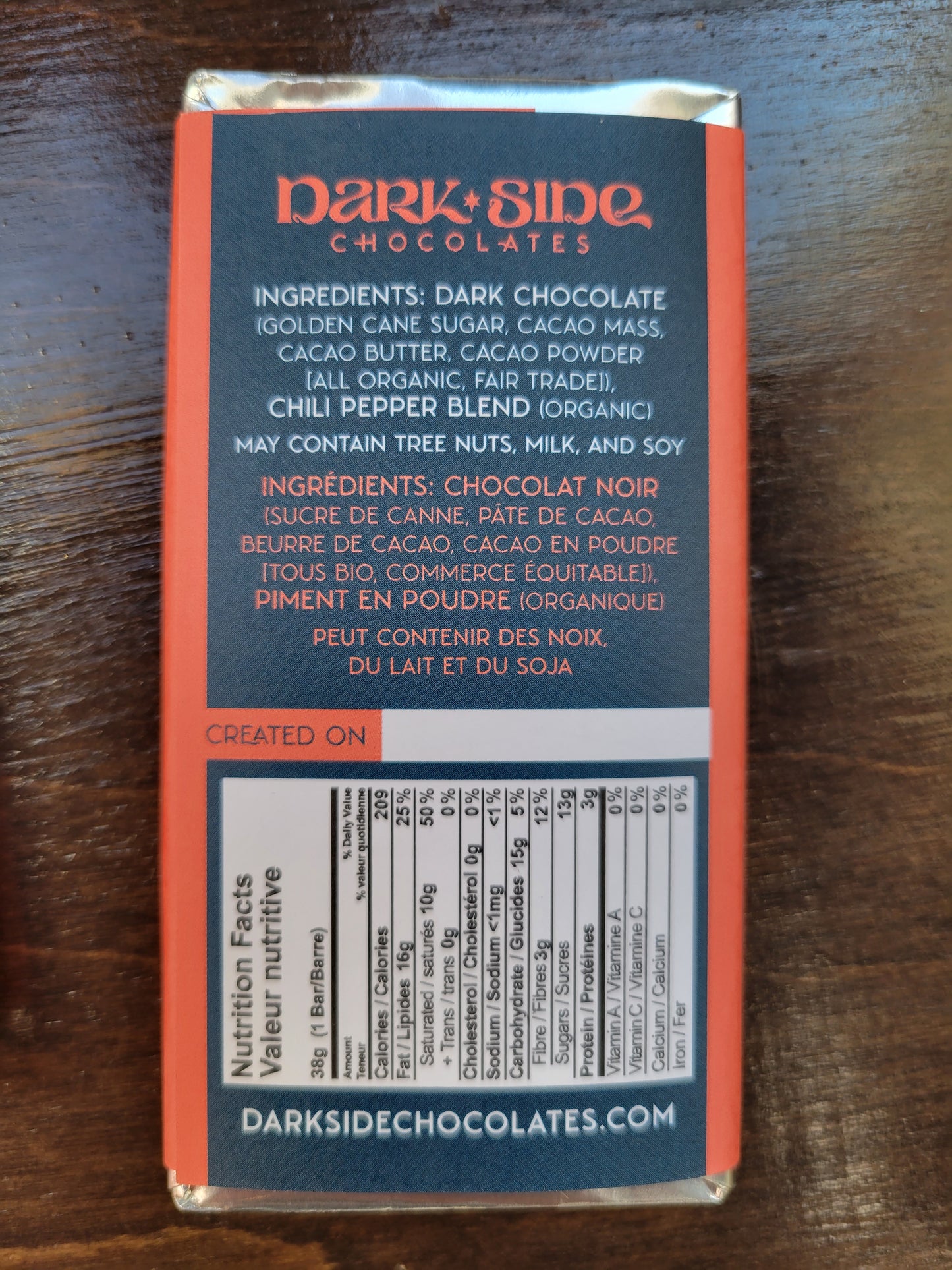 69% Dark with Chilies Chocolate Bar