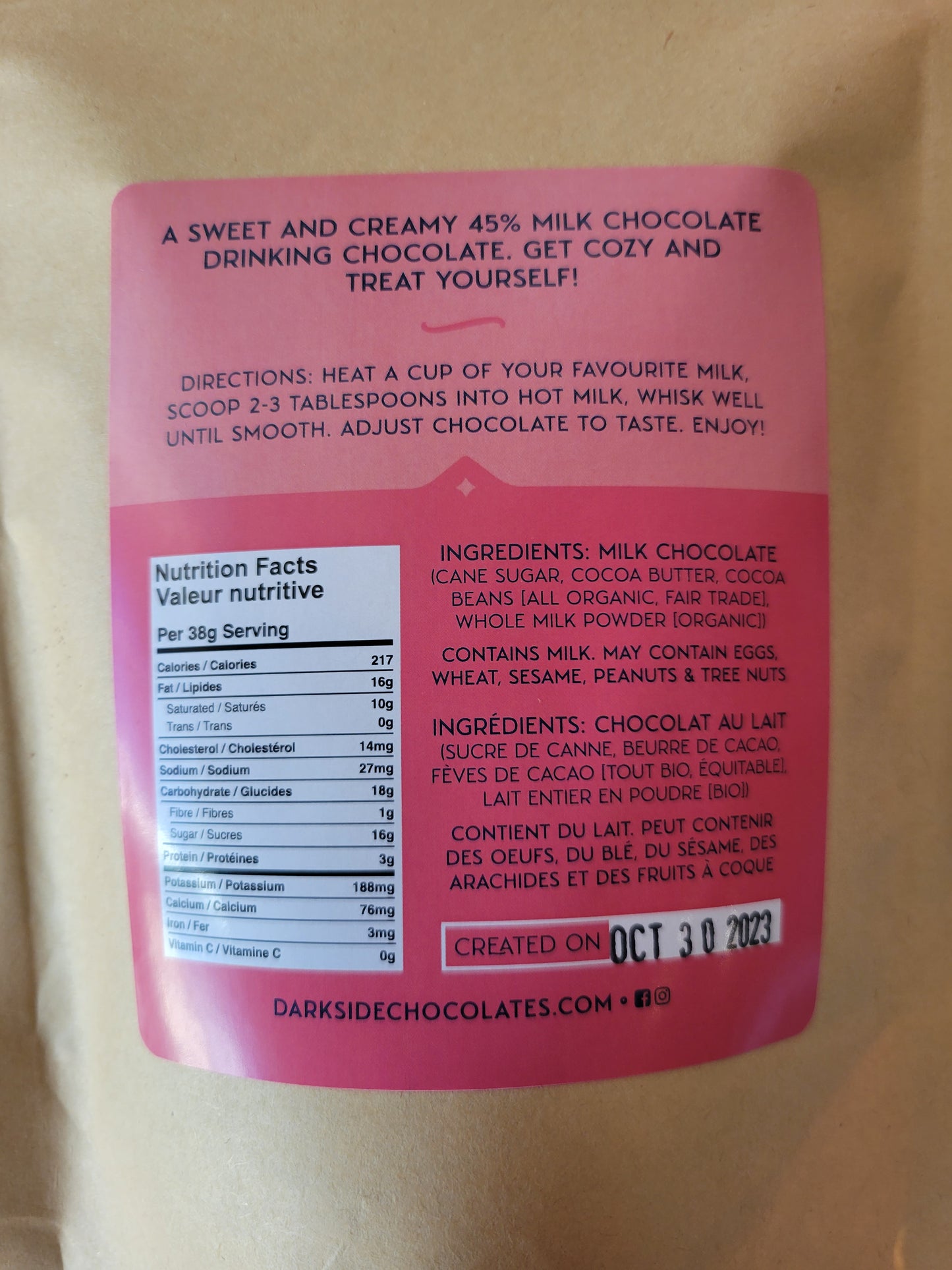 Milk Drinking Chocolate