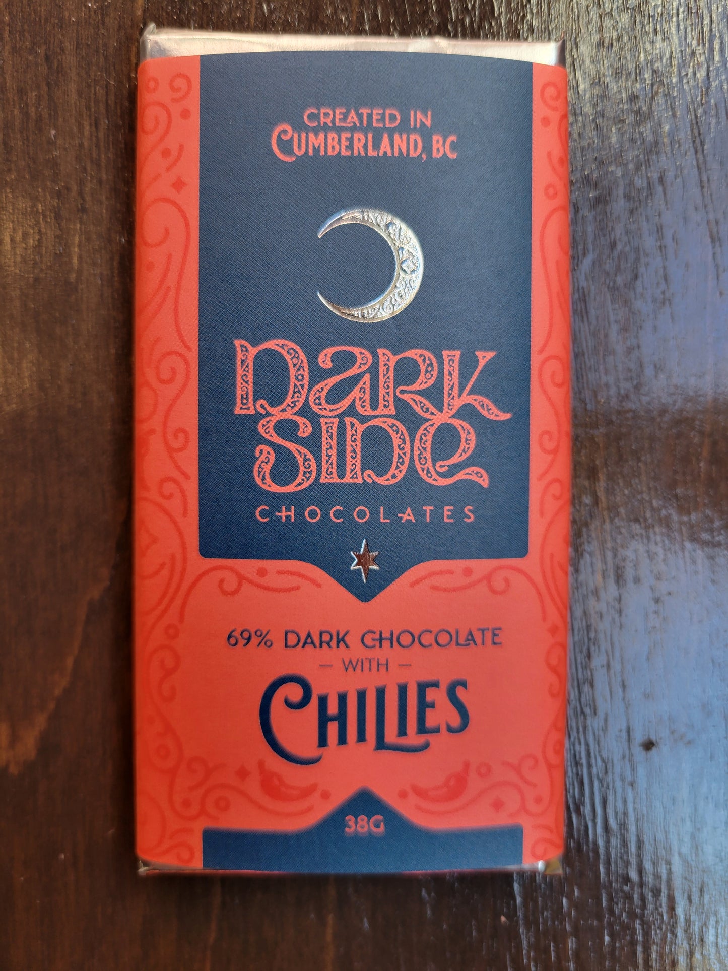 69% Dark with Chilies Chocolate Bar