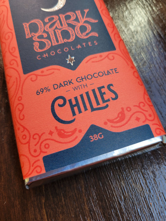 69% Dark with Chilies Chocolate Bar