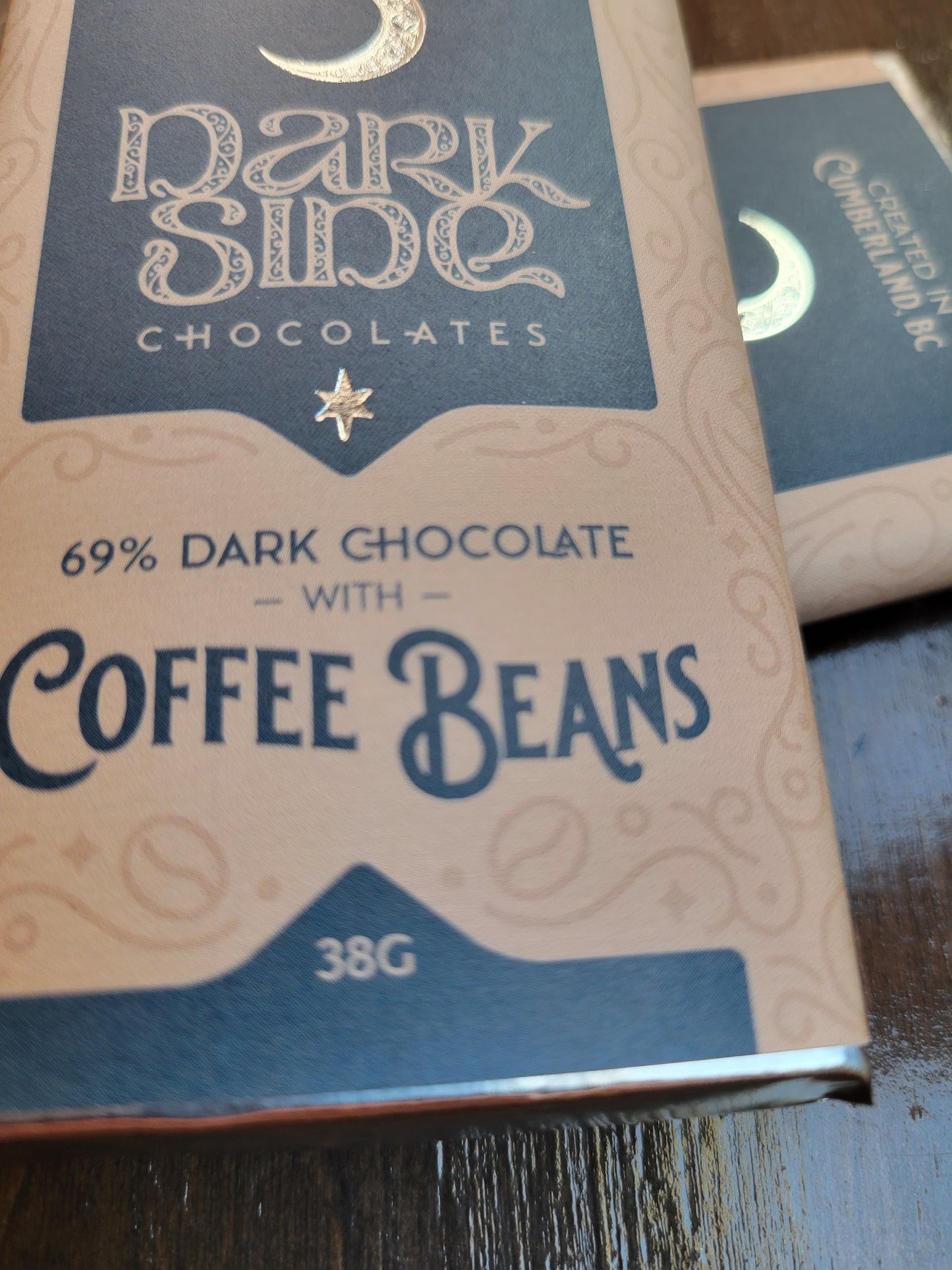 69% Dark with Coffee Beans Chocolate Bar
