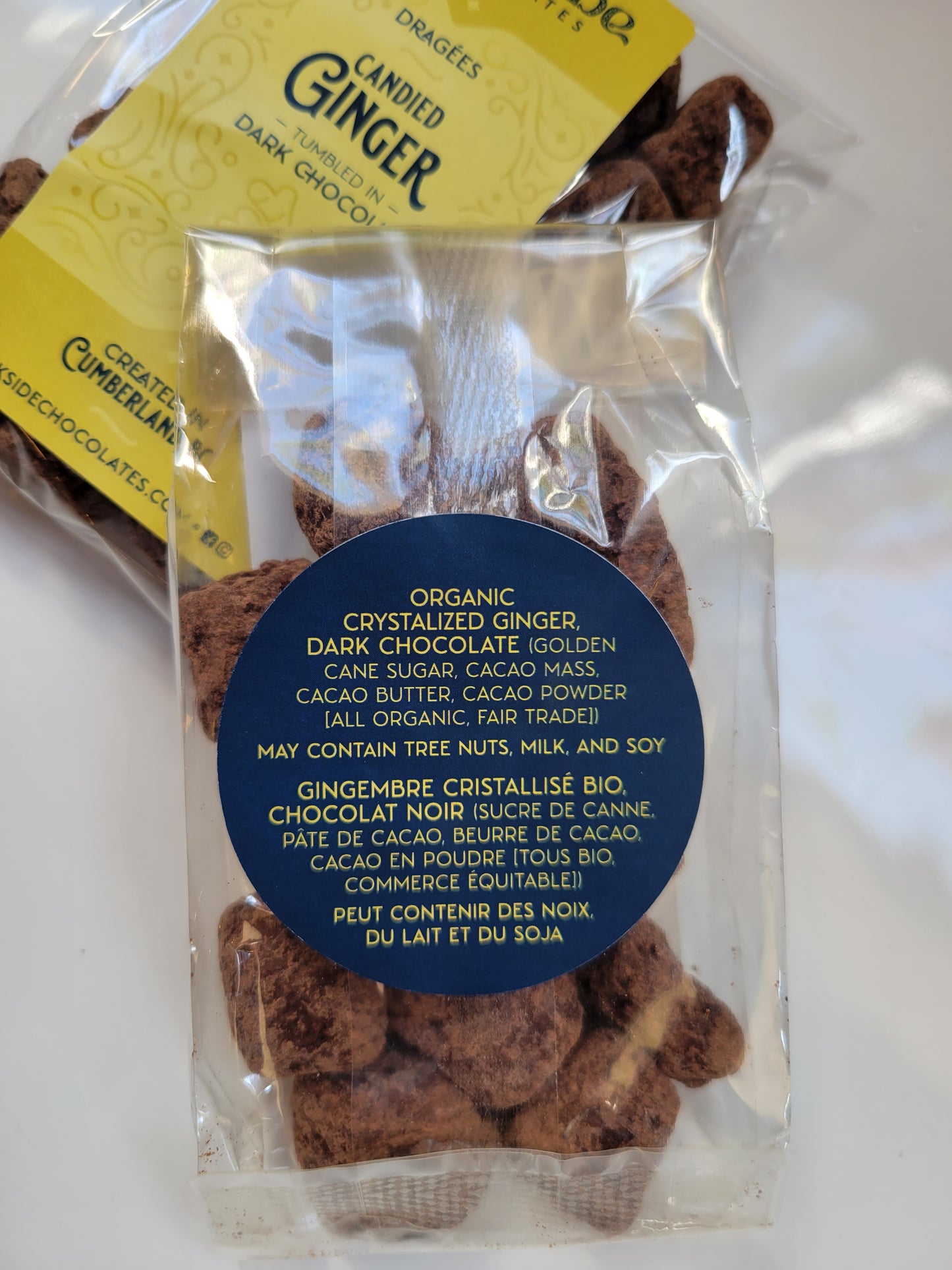 Candied Ginger in Dark Chocolate