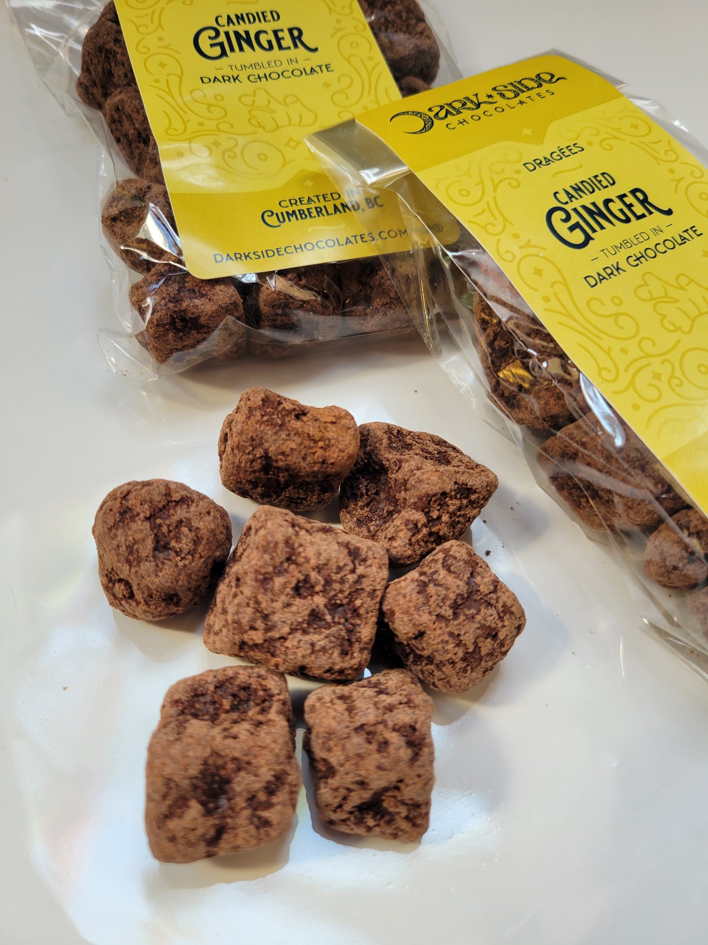 Candied Ginger in Dark Chocolate